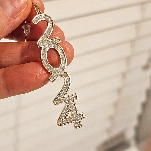 2024 Rhinestone Chandelier Earrings 3 inch - Picture 4 of 6